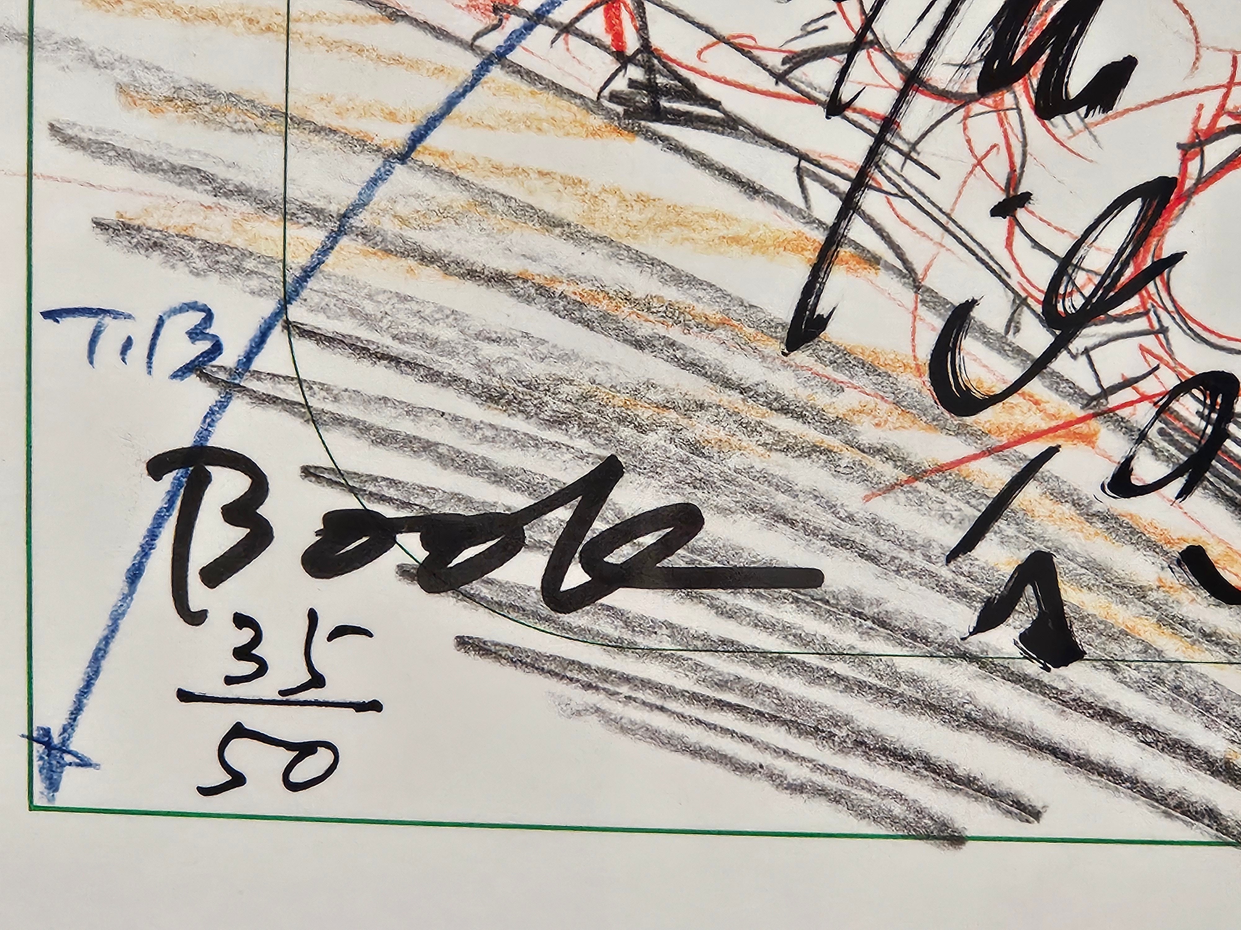 Impresión limitada numerada y firmada de Gundam